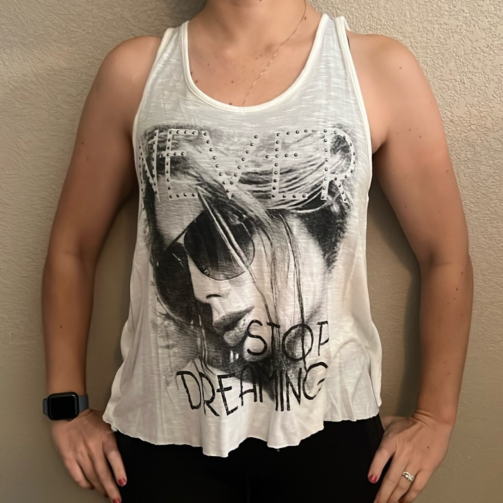 Black and white tank top vanity size M